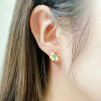 ¡®Twinkle jewelry¡¯FRIVOLE  FLOWER MALACHITE EARRINGS