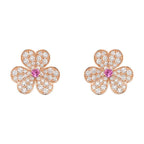 ¡®Twinkle jewelry¡¯FRIVOLE PINK GOLD FLOWER DIAMOND EARRINGS