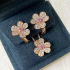 ¡®Twinkle jewelry¡¯FRIVOLE ROSE GOLD FLOWER DIAMOND NECKLACE
