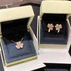 ¡®Twinkle jewelry¡¯FRIVOLE ROSE GOLD FLOWER DIAMOND NECKLACE
