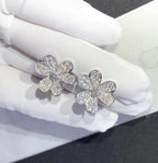 ¡®Twinkle jewelry¡¯FRIVOLE SILVER FLOWER DIAMOND EARRINGS