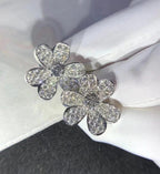¡®Twinkle jewelry¡¯FRIVOLE SILVER FLOWER DIAMOND EARRINGS