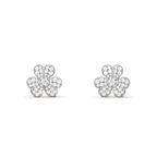 ¡®Twinkle jewelry¡¯FRIVOLE SILVER FLOWER DIAMOND EARRINGS