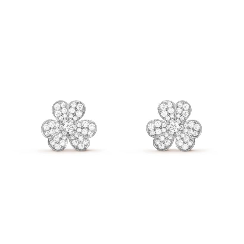 ¡®Twinkle jewelry¡¯FRIVOLE SILVER FLOWER DIAMOND EARRINGS