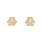 ¡®Twinkle jewelry¡¯FRIVOLE GOLD FLOWER DIAMOND EARRINGS