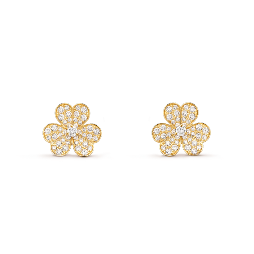 ¡®Twinkle jewelry¡¯FRIVOLE GOLD FLOWER DIAMOND EARRINGS