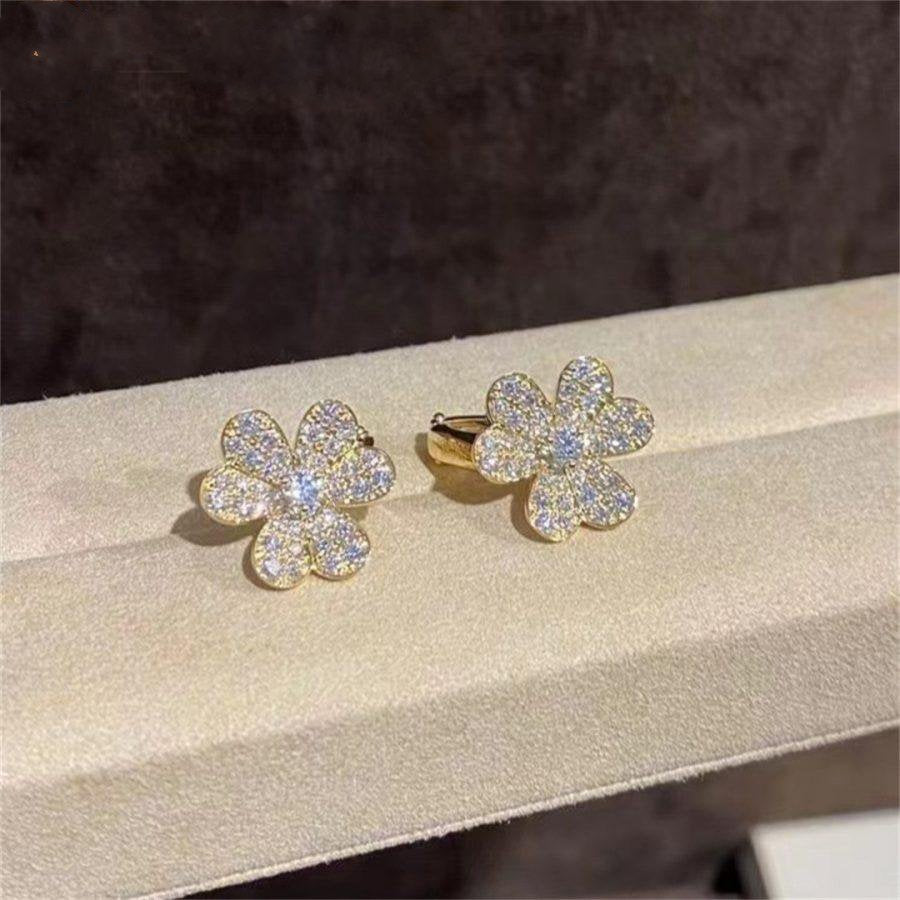 ¡®Twinkle jewelry¡¯FRIVOLE GOLD FLOWER DIAMOND EARRINGS