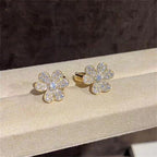 ¡®Twinkle jewelry¡¯FRIVOLE GOLD FLOWER DIAMOND EARRINGS