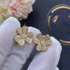 ¡®Twinkle jewelry¡¯FRIVOLE GOLD FLOWER DIAMOND EARRINGS