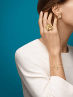 ¡®Twinkle jewelry¡¯FRIVOLE GOLD FLOWER DIAMOND EARRINGS
