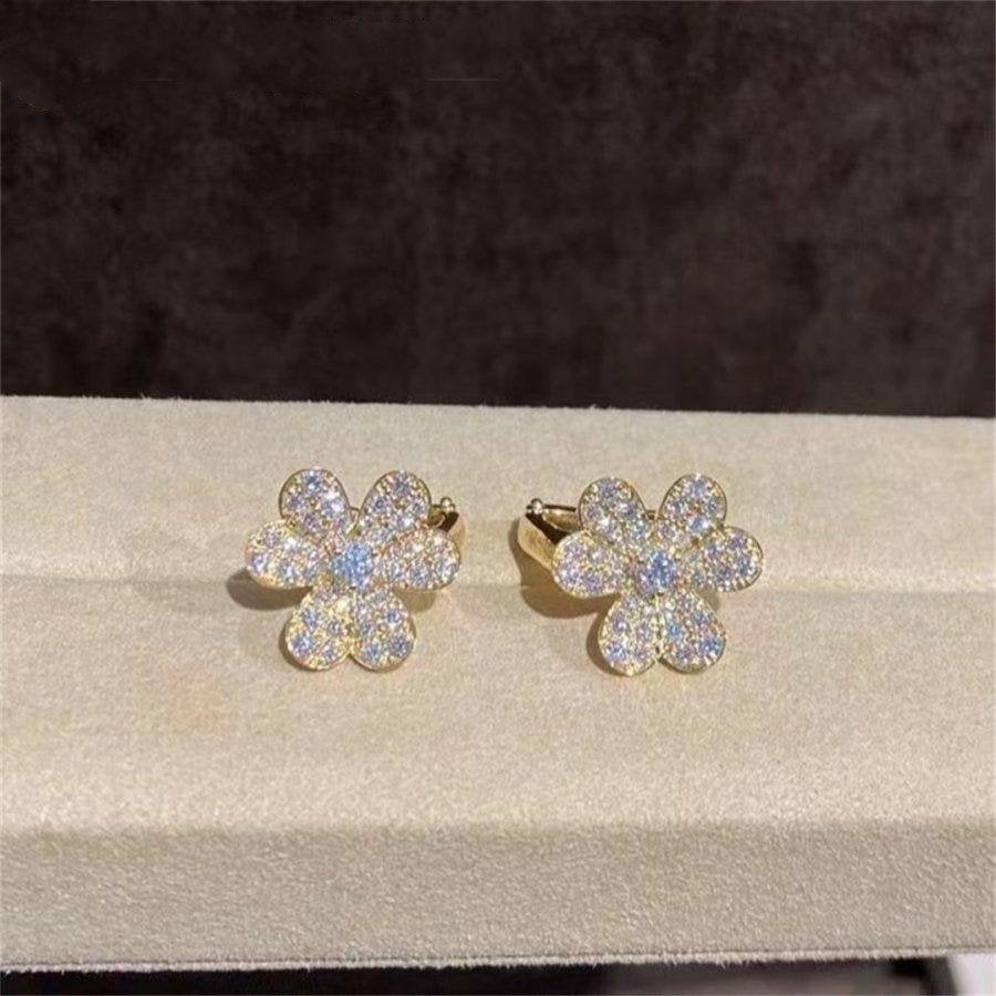 ¡®Twinkle jewelry¡¯FRIVOLE GOLD FLOWER DIAMOND EARRINGS