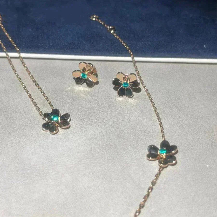 ¡®Twinkle jewelry¡¯FRIVOLE  FLOWER MALACHITE EARRINGS