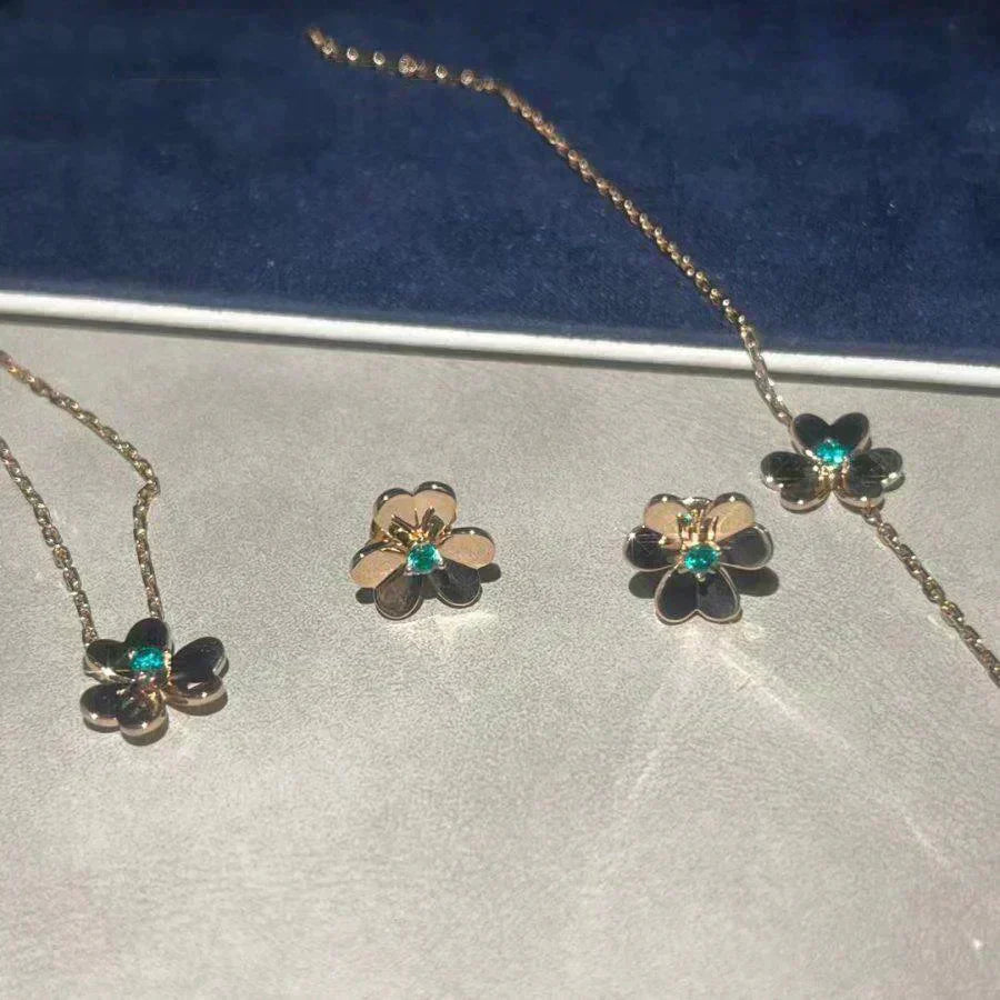 ¡®Twinkle jewelry¡¯FRIVOLE  FLOWER MALACHITE EARRINGS