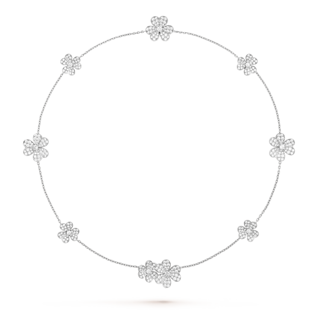¡®Twinkle jewelry¡¯FRIVOLE SILVER 9 FLOWERS NECKLACE