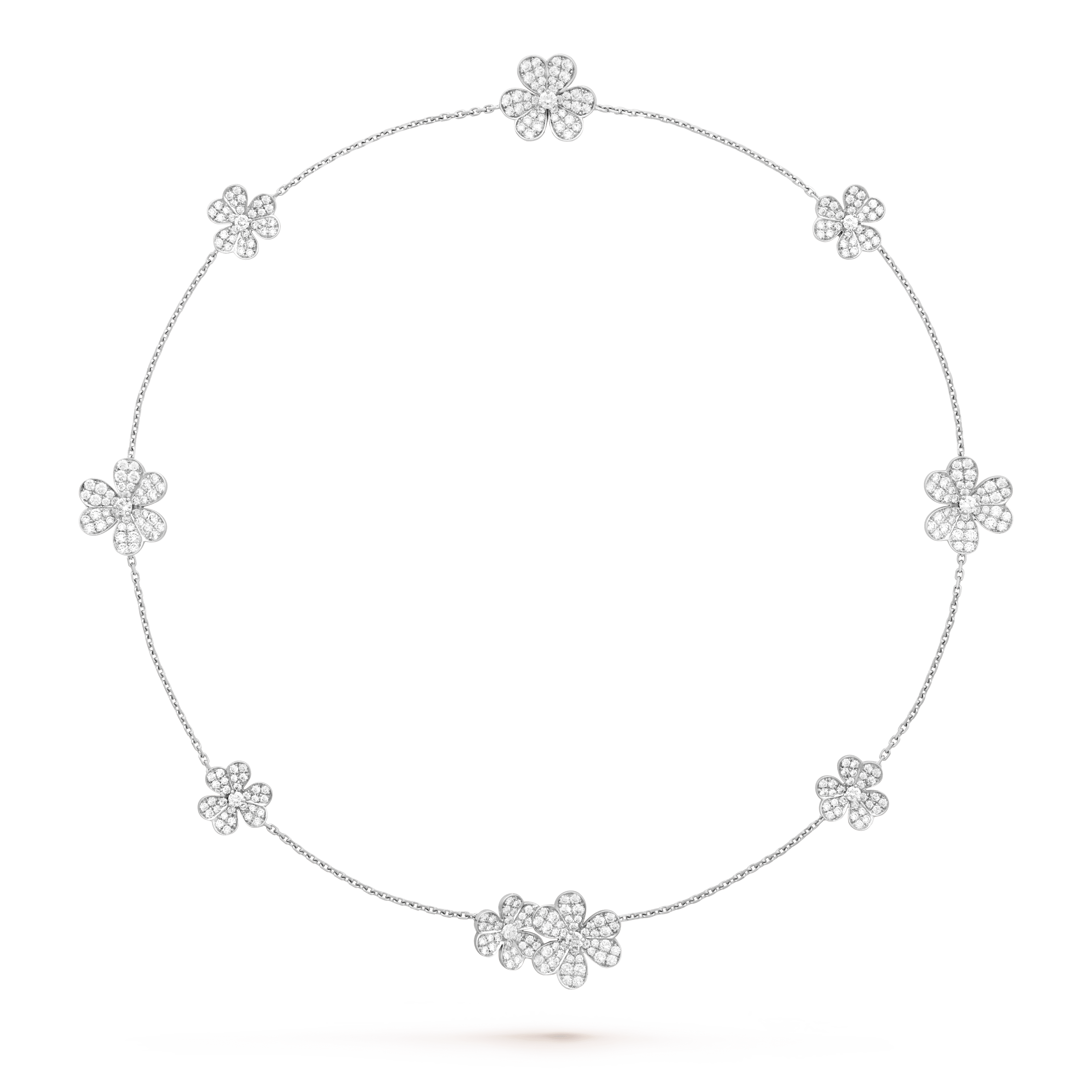 ¡®Twinkle jewelry¡¯FRIVOLE SILVER 9 FLOWERS NECKLACE