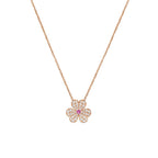 ¡®Twinkle jewelry¡¯FRIVOLE ROSE GOLD FLOWER DIAMOND NECKLACE