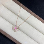 ¡®Twinkle jewelry¡¯FRIVOLE ROSE GOLD FLOWER DIAMOND NECKLACE