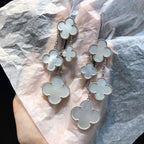 ¡®Twinkle jewelry¡¯CLOVER EARRINGS WHITE MOP 4 MOTIFS SILVER