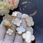 ¡®Twinkle jewelry¡¯CLOVER EARRINGS WHITE MOP 4 MOTIFS GOLD