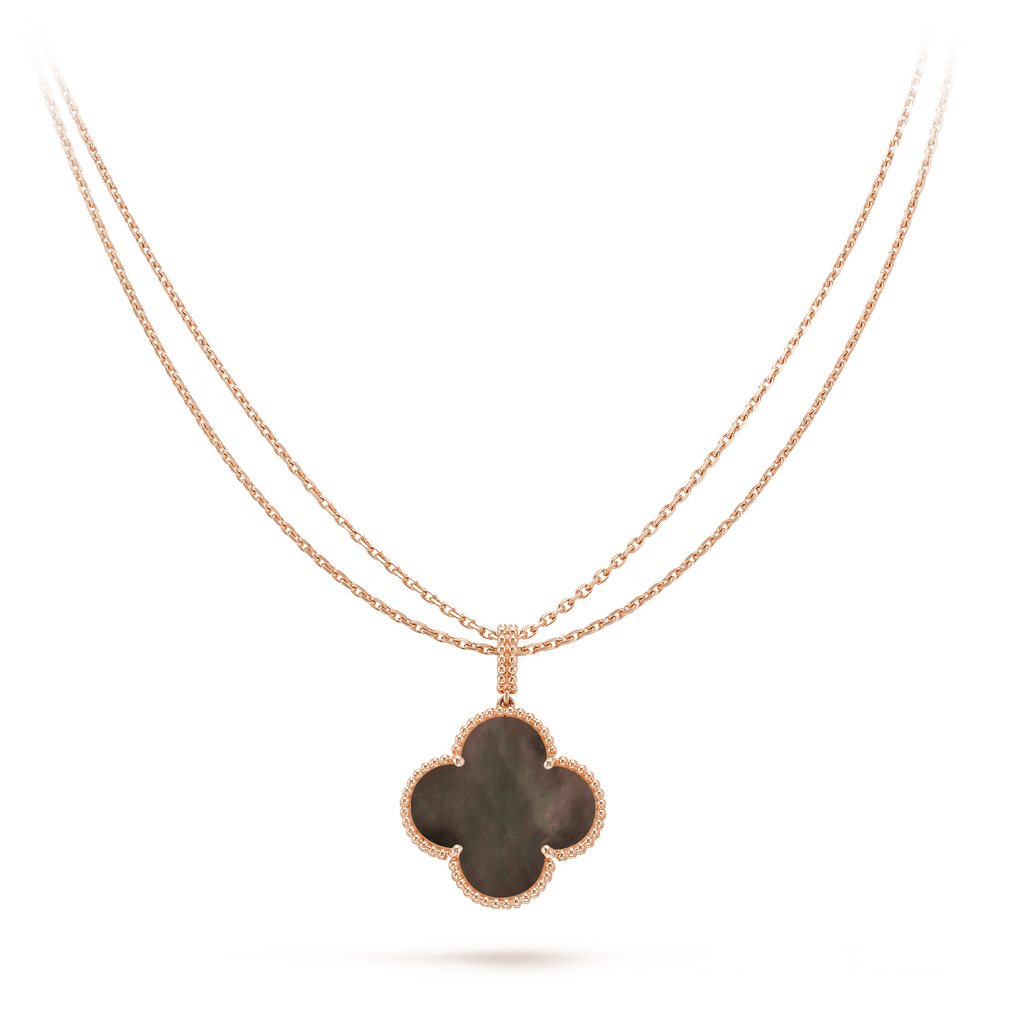 ¡®Twinkle jewelry¡¯CLOVER 25MM GOLD DARK MOP BIG CLOVER NECKLACE
