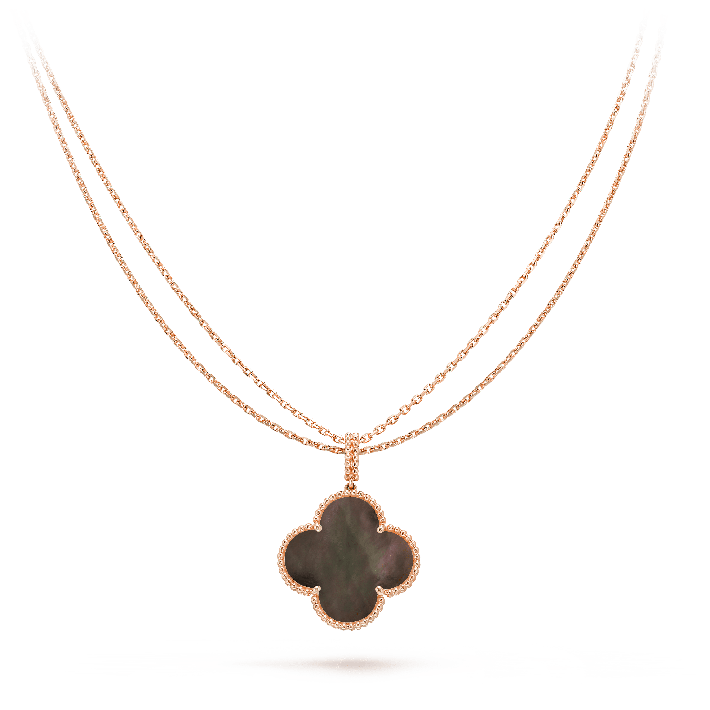 ¡®Twinkle jewelry¡¯CLOVER 25MM GOLD DARK MOP BIG CLOVER NECKLACE