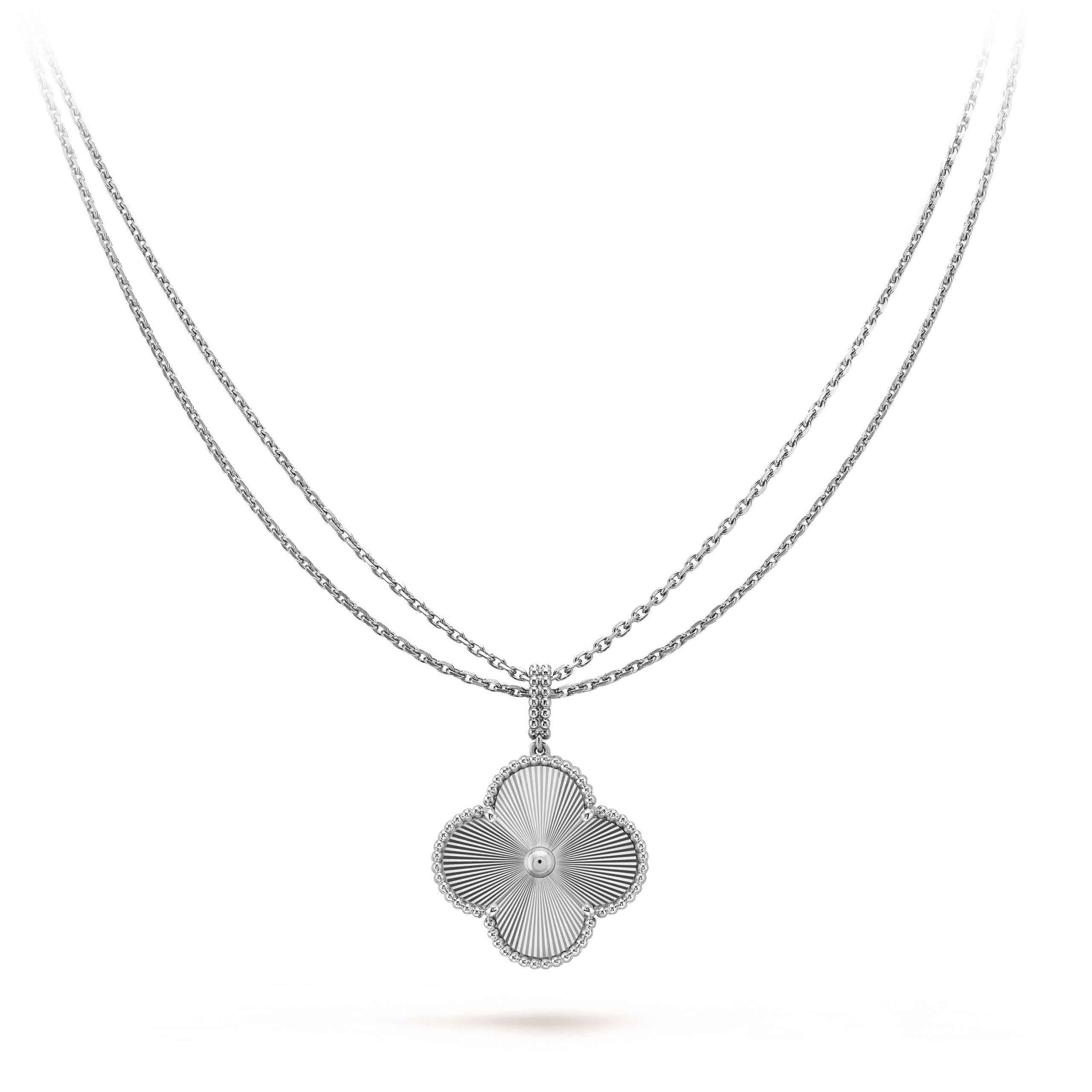 ¡®Twinkle jewelry¡¯CLOVER 25MM SILVER BIG CLOVER NECKLACE