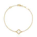 ¡®Twinkle jewelry¡¯CLOVER WHITE MOP SINGLE FLOWER BRACELET
