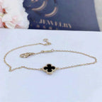 ¡®Twinkle jewelry¡¯CLOVER ONYX SINGLE FLOWER BRACELET