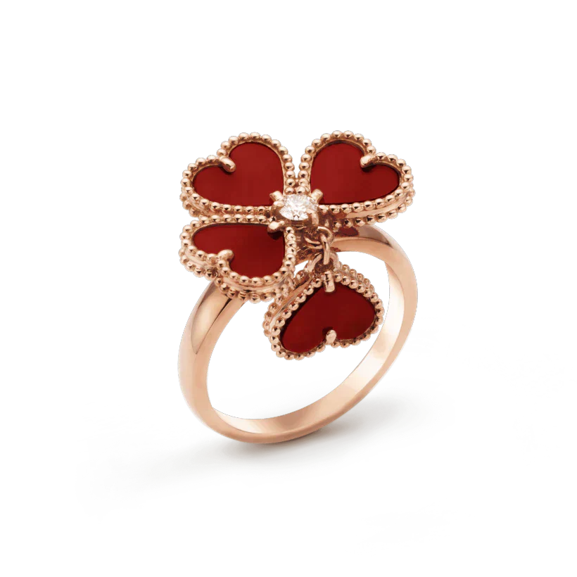 ¡®Twinkle jewelry¡¯SWEET CLOVER CARNELIAN RING