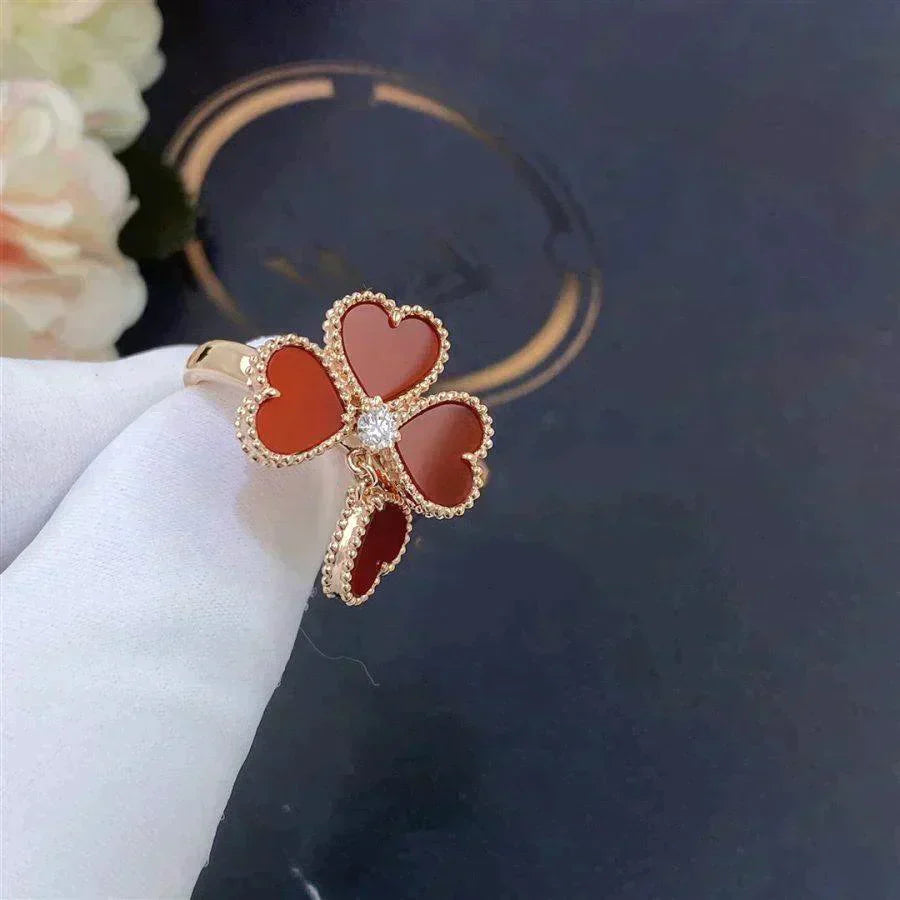 ¡®Twinkle jewelry¡¯SWEET CLOVER CARNELIAN RING