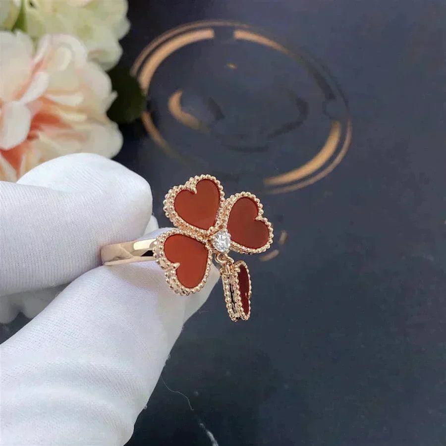 ¡®Twinkle jewelry¡¯SWEET CLOVER CARNELIAN RING