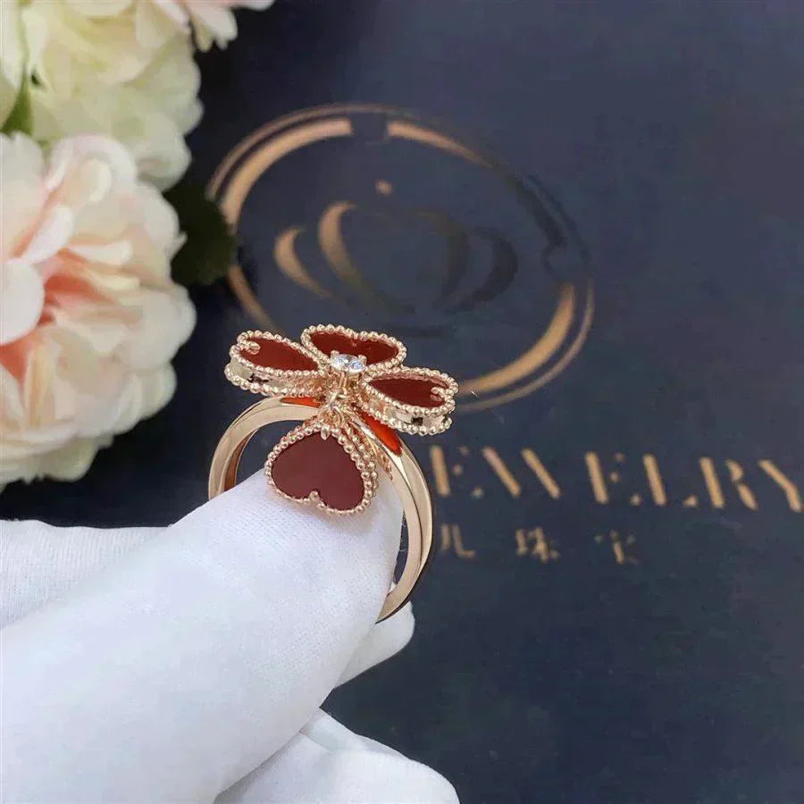 ¡®Twinkle jewelry¡¯SWEET CLOVER CARNELIAN RING