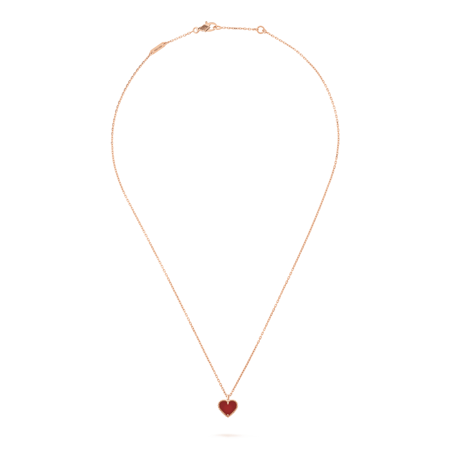 ¡®Twinkle jewelry¡¯SWEET CLOVER CARNELIAN HEART NECKLACE