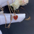 ¡®Twinkle jewelry¡¯SWEET CLOVER CARNELIAN HEART NECKLACE