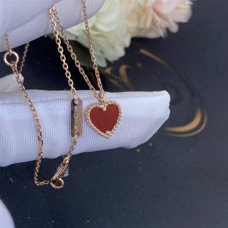 ¡®Twinkle jewelry¡¯SWEET CLOVER CARNELIAN HEART NECKLACE