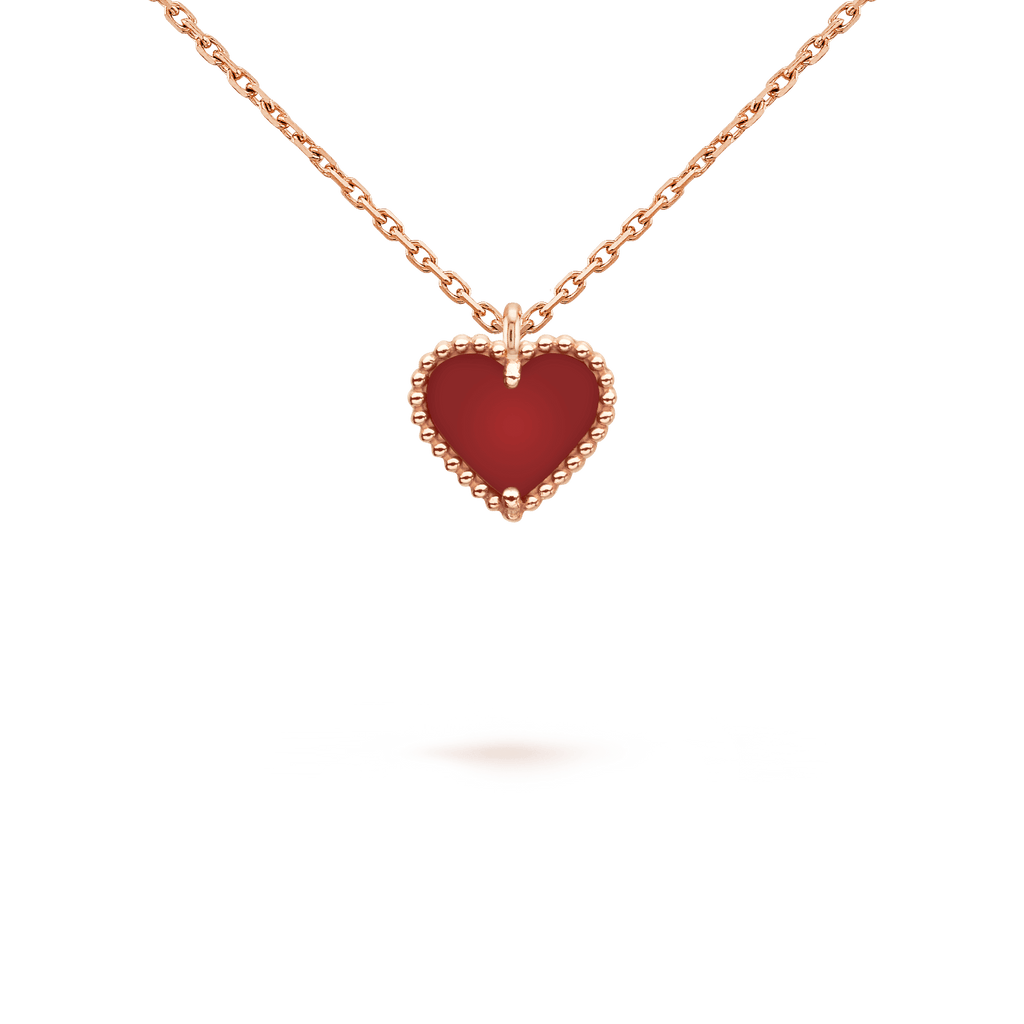 ¡®Twinkle jewelry¡¯SWEET CLOVER CARNELIAN HEART NECKLACE