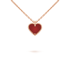 ¡®Twinkle jewelry¡¯SWEET CLOVER CARNELIAN HEART NECKLACE