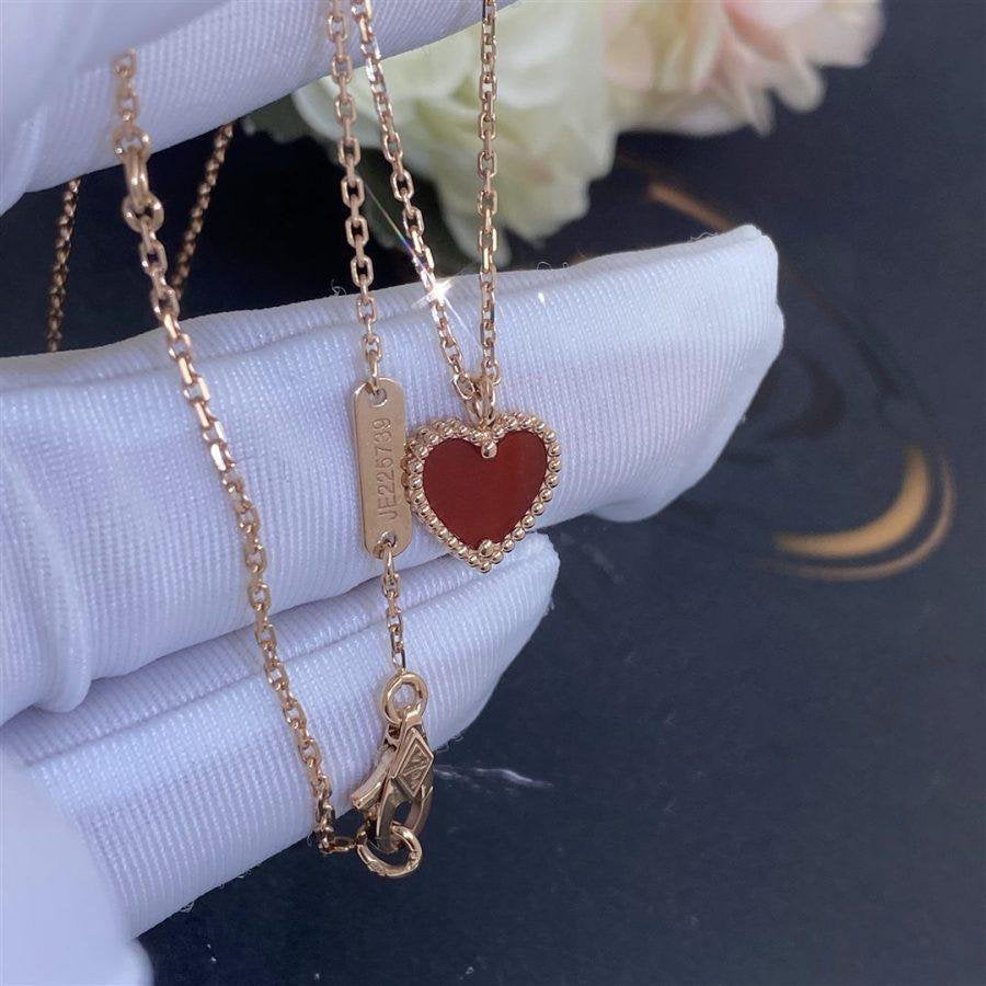 ¡®Twinkle jewelry¡¯SWEET CLOVER CARNELIAN HEART NECKLACE