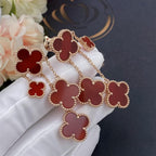 ¡®Twinkle jewelry¡¯CLOVER EARRINGS CARNELIAN 4 MOTIFS PINK GOLD