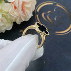 ¡®Twinkle jewelry¡¯CLOVER ONYX RING