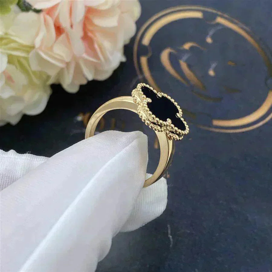 ¡®Twinkle jewelry¡¯CLOVER ONYX RING