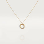 ¡®Twinkle jewelry¡¯TRINITY NECKLACE SILVER GOLD PINK GOLD DIAMONDS