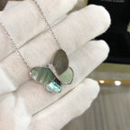 ¡®Twinkle jewelry¡¯LARGE BUTTERFLY SILVER PENDANT DIAMOND NECKLACE