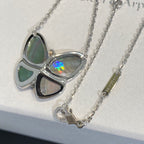 ¡®Twinkle jewelry¡¯LARGE BUTTERFLY SILVER PENDANT DIAMOND NECKLACE