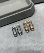 [Twinkle jewelrys]MOVE UNO SMALL 1 DIAMOND EARRINGS