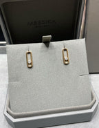 [Twinkle jewelrys]MOVE UNO SMALL 1 DIAMOND EARRINGS