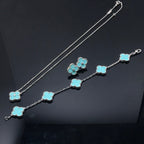 ¡®Twinkle jewelry¡¯CLOVER 1 DIAMOND BLUE SKY SILVER EARRINGS