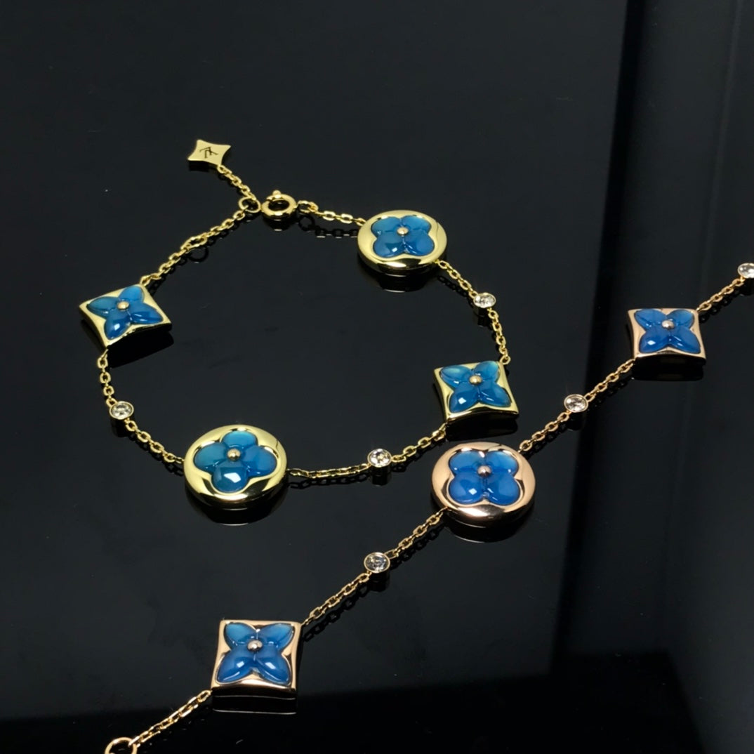 ¡®Twinkle jewelry¡¯STAR AND SUN 4 MOTIF BLUE BRACELET