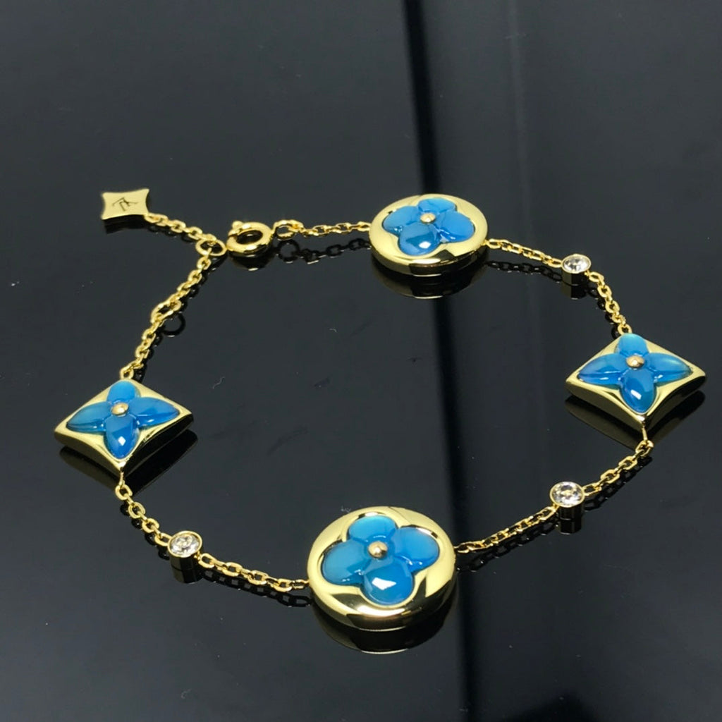 ¡®Twinkle jewelry¡¯STAR AND SUN 4 MOTIF BLUE BRACELET