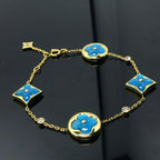 ¡®Twinkle jewelry¡¯STAR AND SUN 4 MOTIF BLUE BRACELET